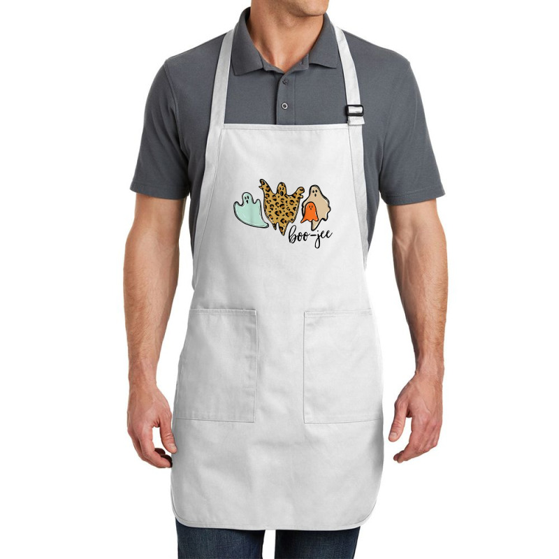 Boo Jee Leopard Funny Halloween Ghost T Shirt Full-length Apron | Artistshot