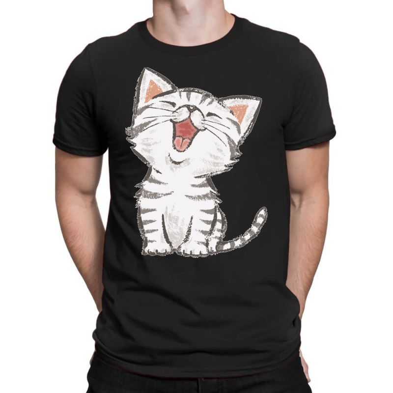 Americanshorthairhappy.png T-Shirt by JenniferAllen | Artistshot