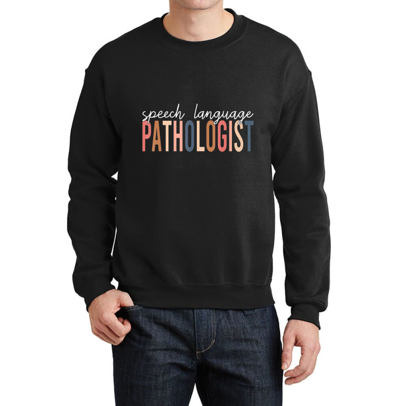 Speech Language Pathologist Slp Speech Therapy Pathology Crewneck Sweatshirt | Artistshot