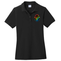 Angry Gorilla Headphone Colorful 1 Ladies Polo Shirt | Artistshot