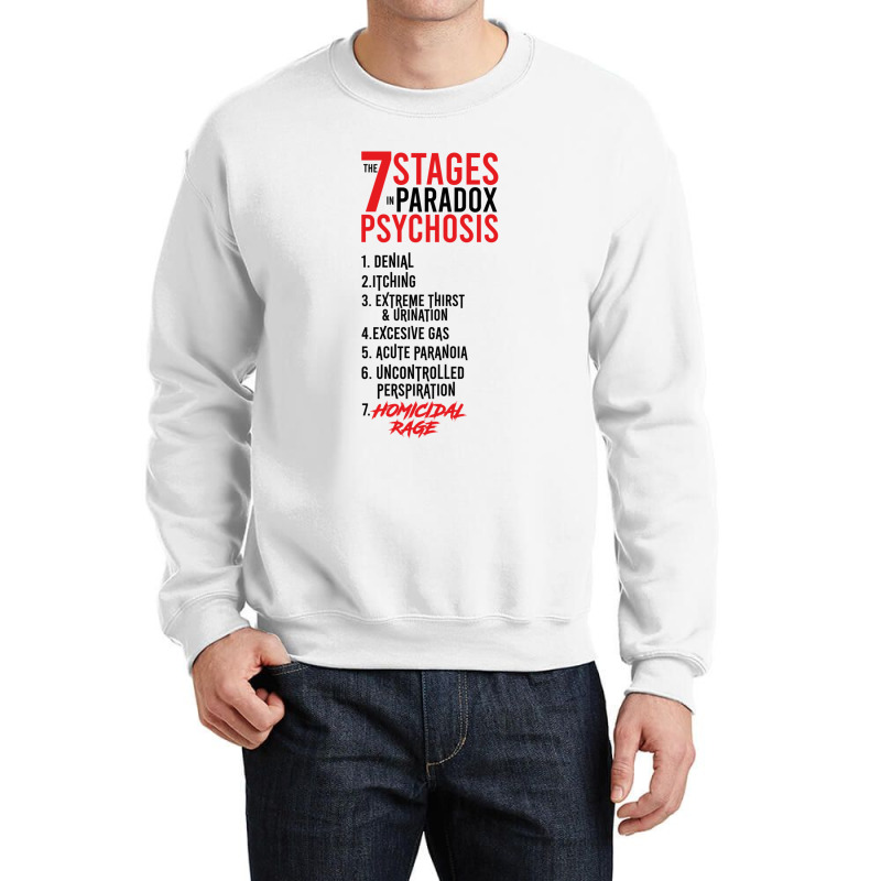 Umbrella Academy 2 The 7 Stages In Paradox Psychosis (white) For Frien Crewneck Sweatshirt by BruceDunn | Artistshot