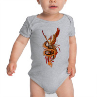 Phoenix Vs Dragon Mythological Baby Bodysuit | Artistshot