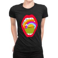 Mouthful Energy Ladies Fitted T-shirt | Artistshot