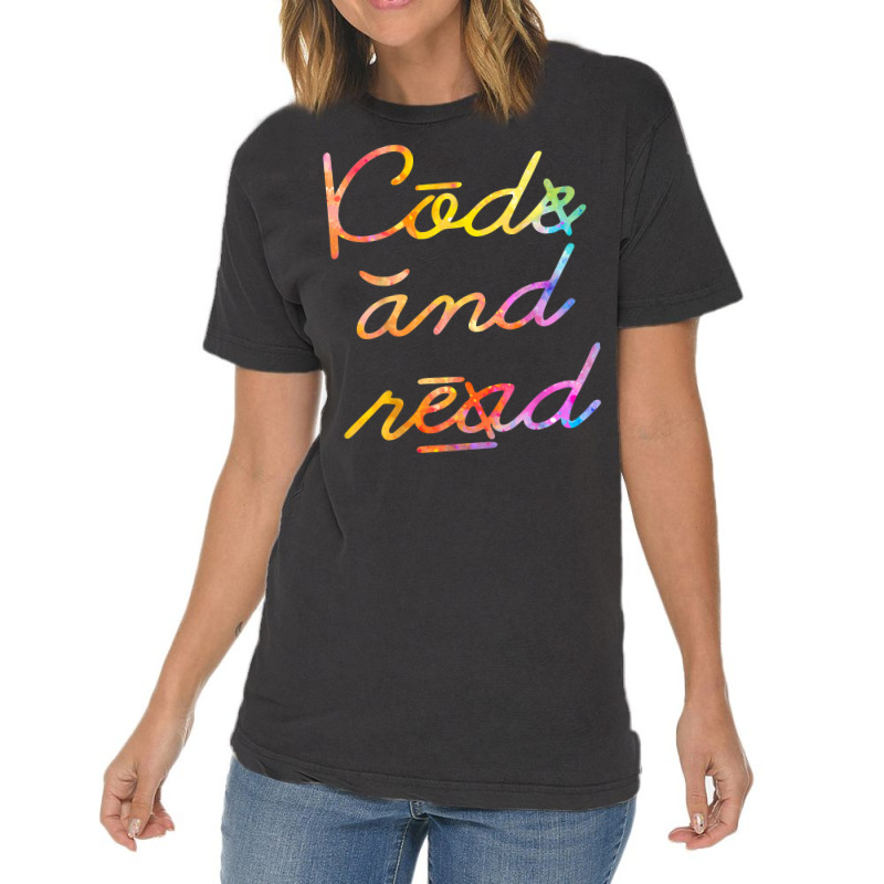 Code And Read Dyslexia Awareness T Shirt Vintage T-Shirt by cm-arts | Artistshot