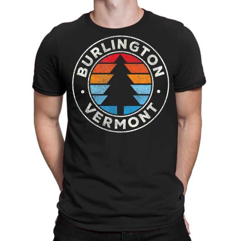 Burlington Vermont Vt Vintage Graphic Retro 70s T Shirt T-shirt | Artistshot