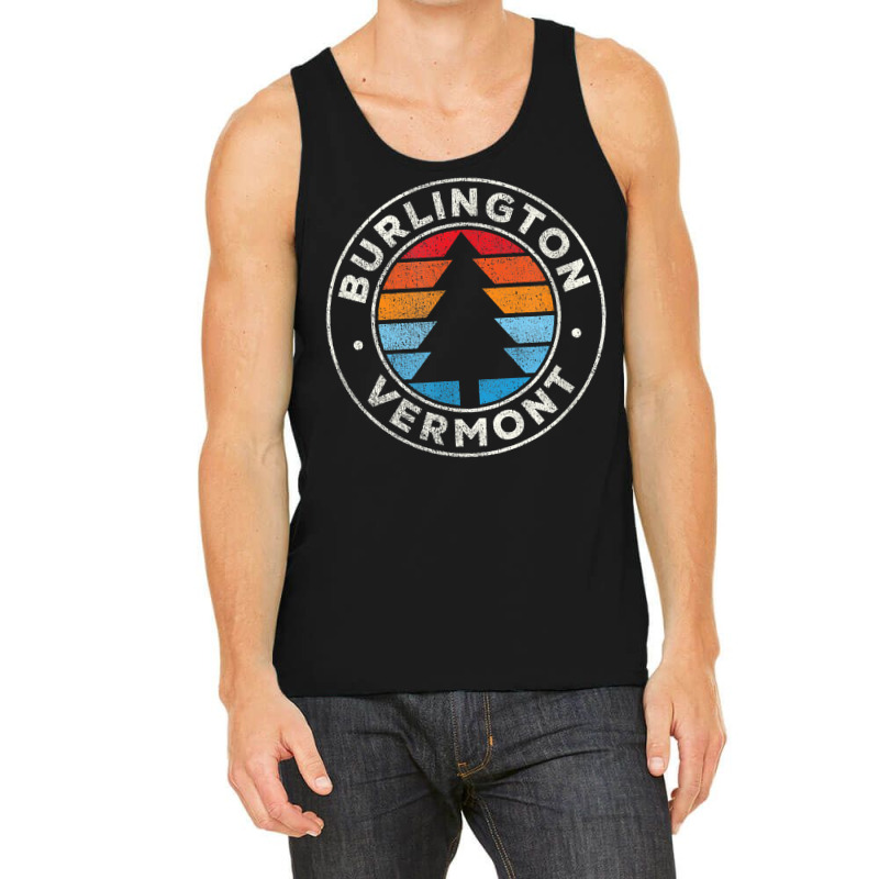 Burlington Vermont Vt Vintage Graphic Retro 70s T Shirt Tank Top | Artistshot