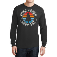 Burlington Vermont Vt Vintage Graphic Retro 70s T Shirt Long Sleeve Shirts | Artistshot