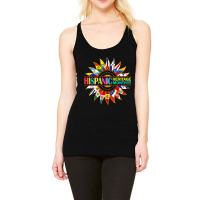 Hispanic Heritage Month Latino Countries Flags Sunflower Racerback Tank | Artistshot