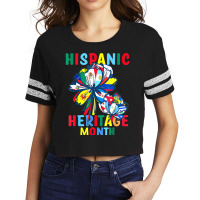 Hispanic Heritage Month Latino Countries Flags Sunflower (2) Scorecard Crop Tee | Artistshot