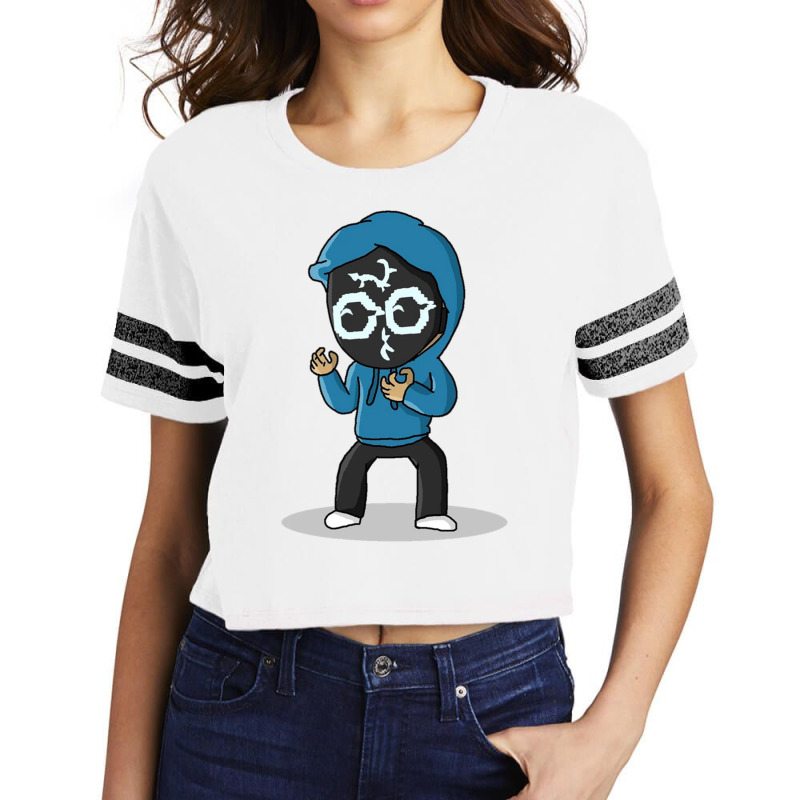 Cool Mask Boy Scorecard Crop Tee by cm-arts | Artistshot