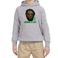 Black Man With Locs Donate Life Youth Hoodie | Artistshot