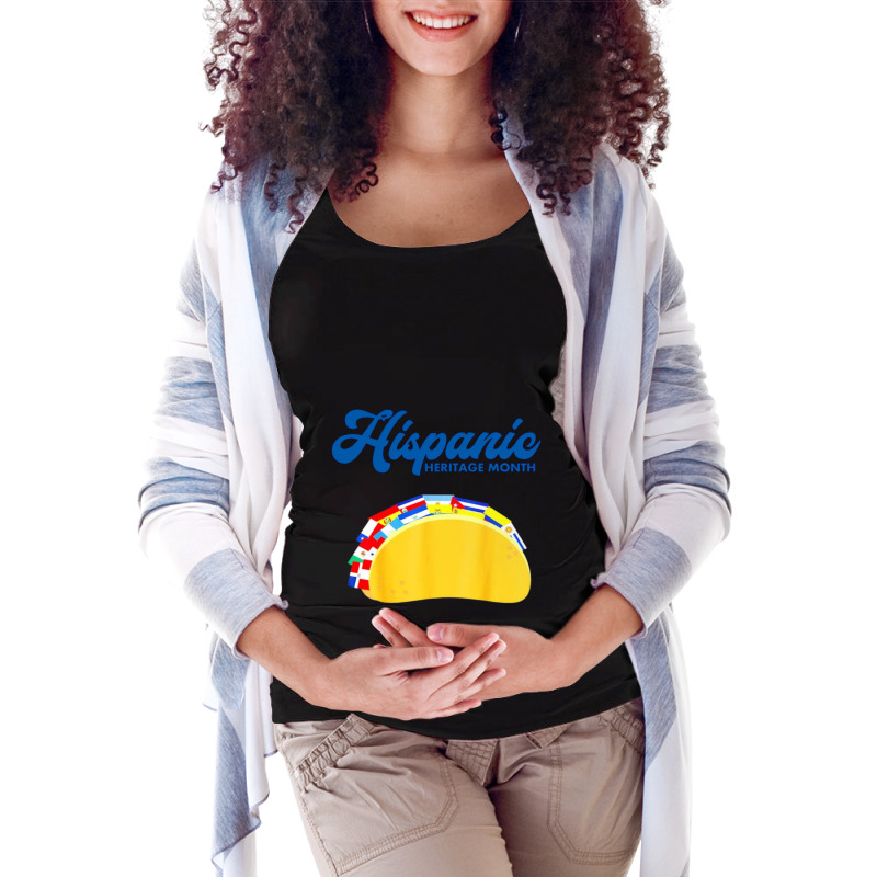 Mexican Taco Full Of Hispanic Countries- Hispanic Heritage Month - Lat Maternity Scoop Neck T-shirt by JENNYKISS | Artistshot