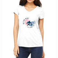 Funny Whale Pun Hump My Back Women's V-neck T-shirt | Artistshot