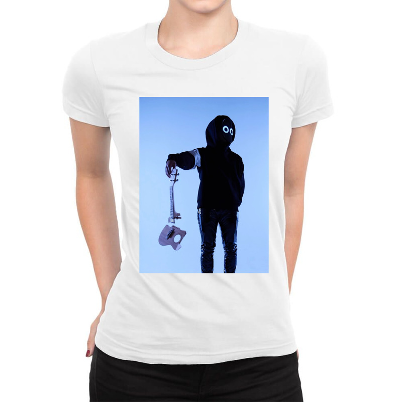 Ngrusak Guitar Art Ladies Fitted T-Shirt by cm-arts | Artistshot