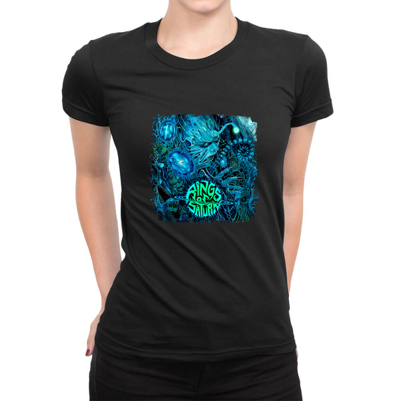 Rings Of Saturn Merch Ladies Fitted T-Shirt by cm-arts | Artistshot