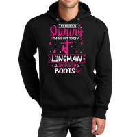 My Knight In Shining Funny Lineman Wife Women Girls Pullover Hoodie Unisex Hoodie | Artistshot