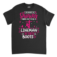 My Knight In Shining Funny Lineman Wife Women Girls Pullover Hoodie Classic T-shirt | Artistshot