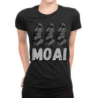 Moai Statues Easter Island Rapa Nui Heads Pacific Mystery Ladies Fitted T-shirt | Artistshot