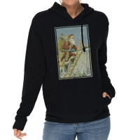 Santa Claus Delivering Toys To Homes Illustration (1909) Lightweight Hoodie | Artistshot