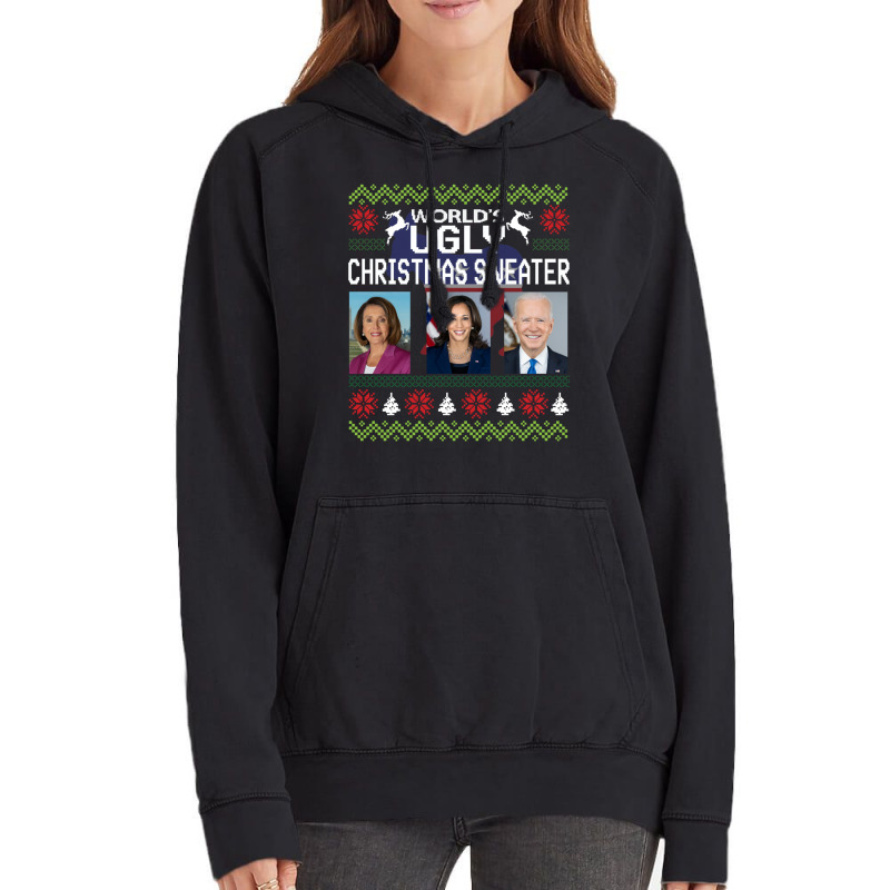 World's Ugly Pelosi Kamala Joe Biden Christmas Sweater Sweatshirt Vintage Hoodie | Artistshot