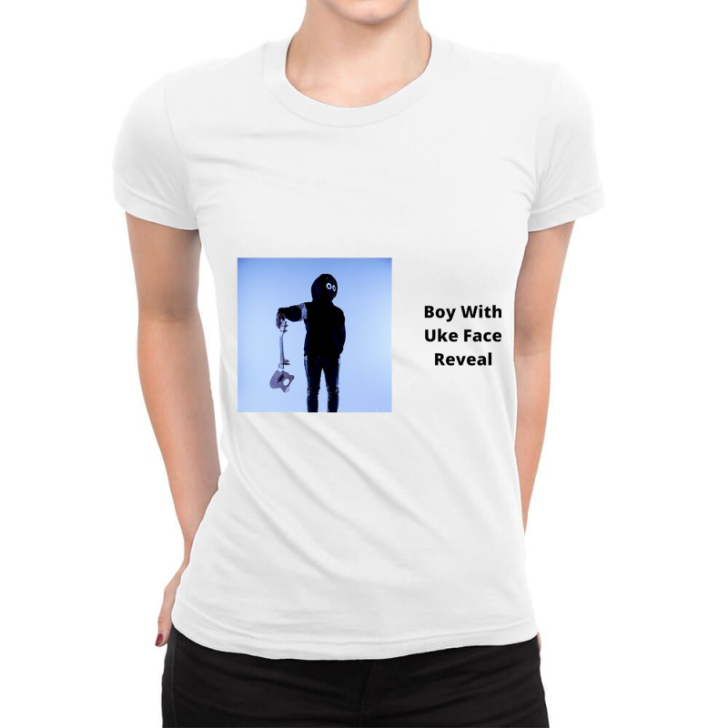 Uke Face Ladies Fitted T-Shirt by cm-arts | Artistshot