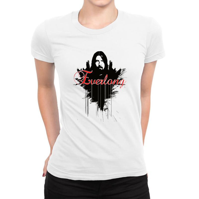 Dave Grohl Everlong Ladies Fitted T-shirt | Artistshot