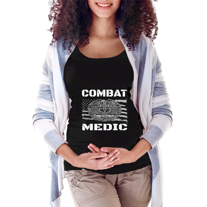 Us Army Combat Medic , Perfect Veteran Medical Military Maternity Scoop Neck T-shirt by LINDAFRAZIER | Artistshot