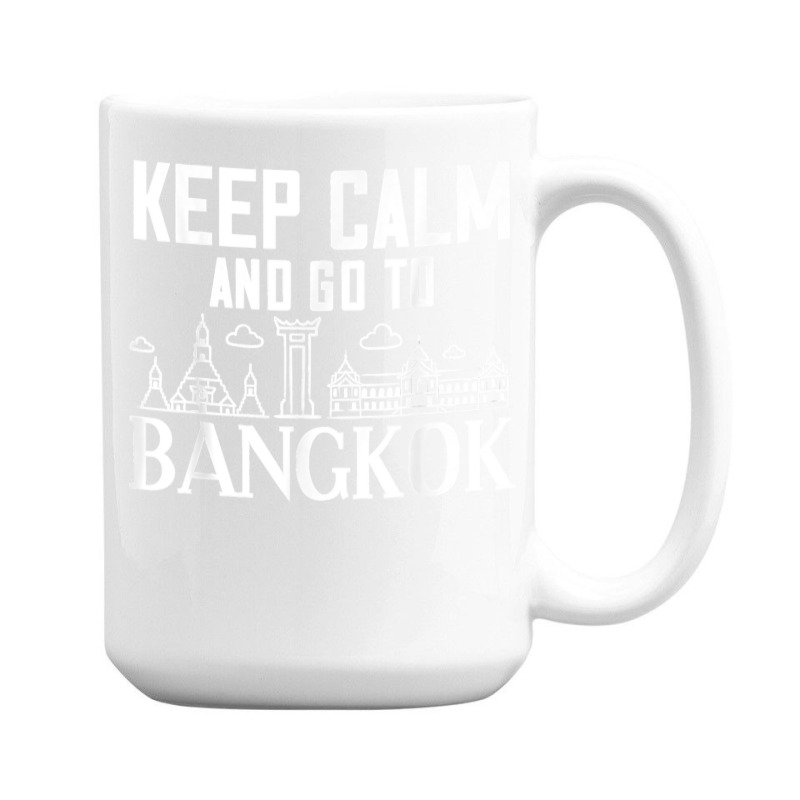 Bangkok Thailand City Skyline Map 15 Oz Coffee Mug by ROMAINEDWILEY | Artistshot