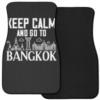 Bangkok Thailand City Skyline Map Front Car Mat | Artistshot