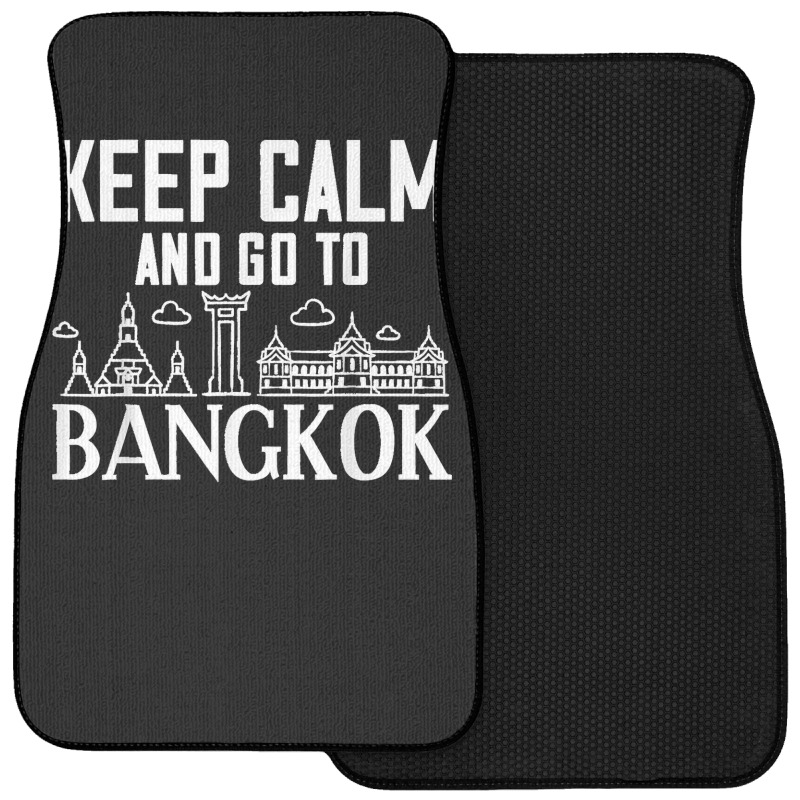 Bangkok Thailand City Skyline Map Front Car Mat by ROMAINEDWILEY | Artistshot