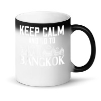 Bangkok Thailand City Skyline Map Magic Mug | Artistshot