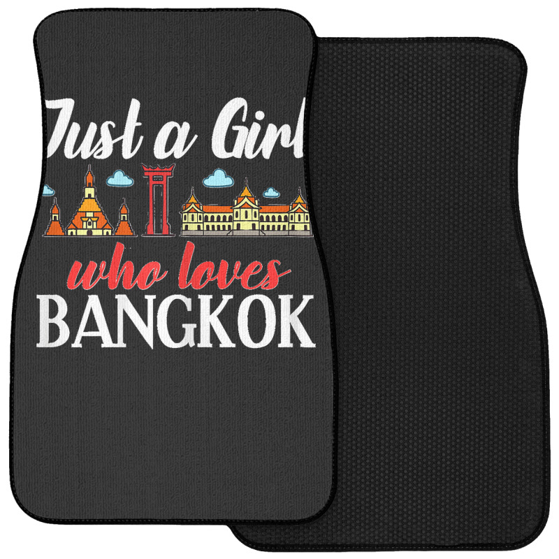 Bangkok Thailand City Trip Skyline Map Front Car Mat by ROMAINEDWILEY | Artistshot