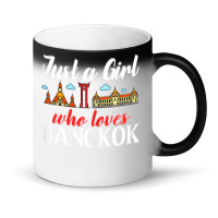 Bangkok Thailand City Trip Skyline Map Magic Mug | Artistshot