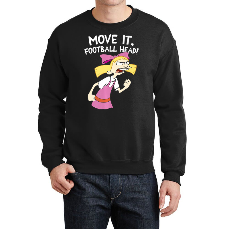 Hey Arnold Helga Move It Football Head Crewneck Sweatshirt by cm-arts | Artistshot