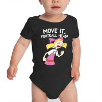 Hey Arnold Helga Move It Football Head Baby Bodysuit | Artistshot