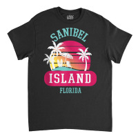 Retrol Cool Sanibel Island Florida Sunny Palm Tree Novelty Tank Top Classic T-shirt | Artistshot