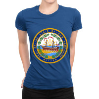 Seal Of New Hampshire Ladies Fitted T-shirt | Artistshot