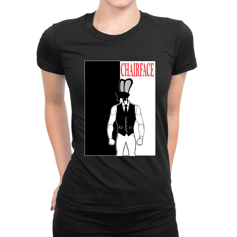 The Tick Chairface Scarface Gift Ladies Fitted T-Shirt by KaylahConley | Artistshot