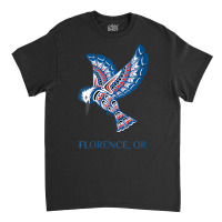 Womens Florence Oregon Native American Indian Kingfisher Bird V Neck T Classic T-shirt | Artistshot