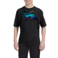 Fox Northern Light Wildlife Nature Design Youth Tee | Artistshot