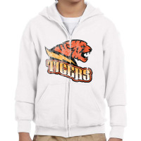 Tigers, Distressed Youth Zipper Hoodie | Artistshot