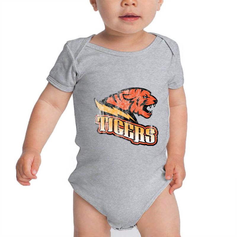 Tigers, Distressed Baby Bodysuit by ceejayshammah | Artistshot