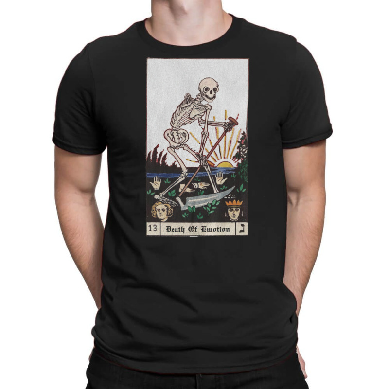 Death Skeleton Tarot Card, Aesthetic, Death Of Emotion, Death Skeleton T-shirt | Artistshot