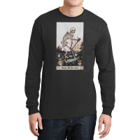 Death Skeleton Tarot Card, Aesthetic, Death Of Emotion, Death Skeleton Long Sleeve Shirts | Artistshot