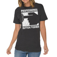 Professional Button Pusher Cnc Engineer G Code Vintage Tank Top Vintage T-shirt | Artistshot