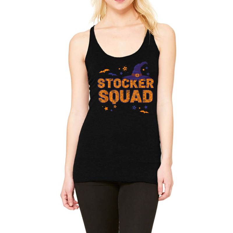 Stocker Squad Witch Halloween Matching Stacker Racerback Tank by Stunner | Artistshot