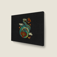 Chinese Dragon, Oriental Vintage, Symbolic, East Asian Culture, Japane Landscape Canvas Print | Artistshot