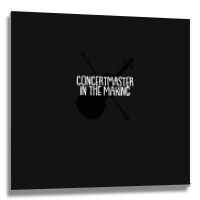 Concertmaster In The Making Metal Print Square | Artistshot