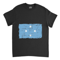 Flag Of Micronesia - Vintage Look - Banner Classic T-shirt | Artistshot