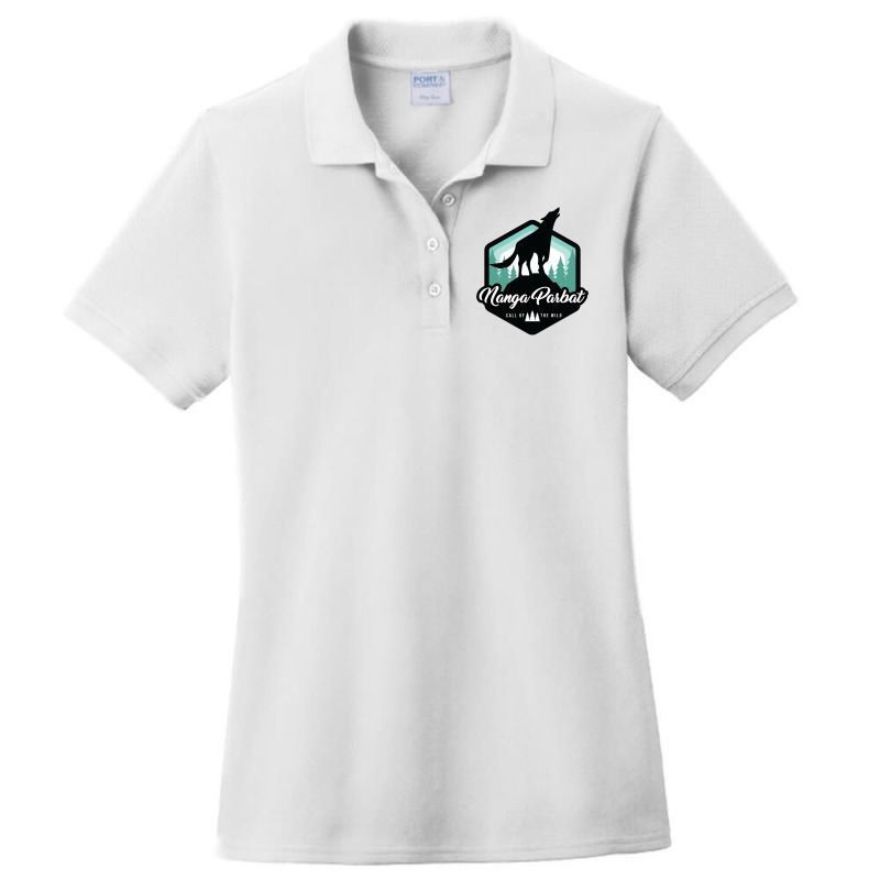 Nanga Parbat Call Of The Wild Ladies Polo Shirt by cm-arts | Artistshot